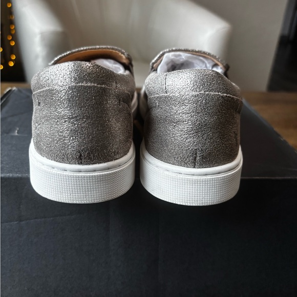 Frye Ivy Slip On Sneakers Pewter Metallic Women’s 9 Box - Picture 4 of 9